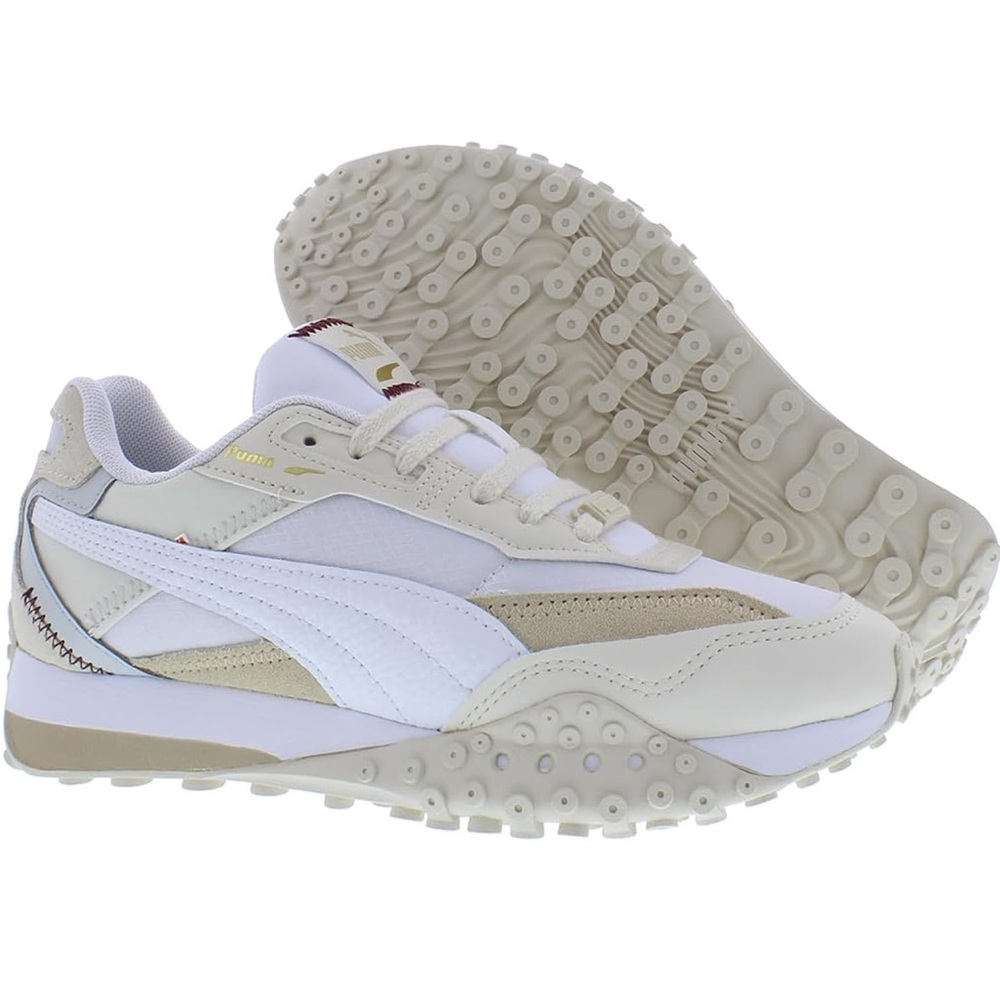 PUMA Blacktop Rider Soft shoe. Color: Puma White/Alpine Snow